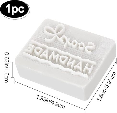 CRASPIRE Soap Stamp Handmade White Resin Soap Stamp Words Pattern Soap Embossing Stamp for Clay Biscuits Gummies Arts Crafts Making Projects DIY Gift in Saudi Arabia