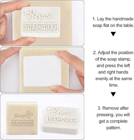 CRASPIRE Soap Stamp Handmade White Resin Soap Stamp Words Pattern Soap Embossing Stamp for Clay Biscuits Gummies Arts Crafts Making Projects DIY Gift in Saudi Arabia