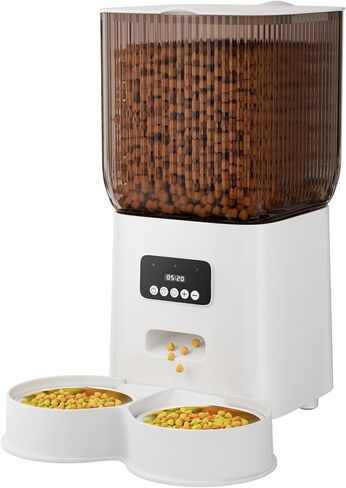 Pet Feeder and Water Dispenser, Automatic Gravity Flow, 3L, for Cats and Small Dogs in Saudi Arabia