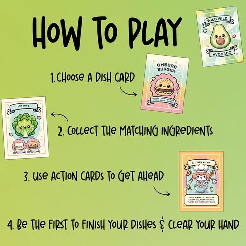 Wild Wild Avocado™ - Cooking Card Game for Kids & Families | Family Party Game | Fast Paced Strategy | Ages 6+ | 2–5 Players in Saudi Arabia