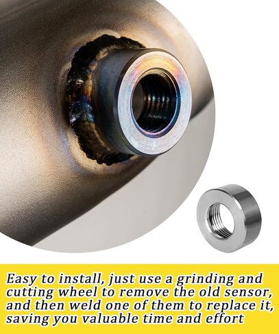2Pcs M22 x 1.5 Soot Sensor Repair Fitting(Stainless Material) Compatible With Diesel PM/Particulate/Soot Sensor Repair Fitting/Mount/Weld Bung in Saudi Arabia