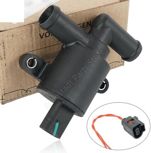 Coolant Control Valve 4H0121671D,4H0 121 671 D Auxiliary Coolant Pump，Compatible For Aodi Q3 VW Golf Jetta Tiguan Skoda Superb Seat(Original German) in Saudi Arabia