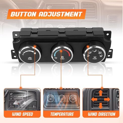 A/C Heater Climate Control Module Compatible with Dodge Ram 2500 3500 2010 / Ram 2500 2011 3500 2012# 55111290AD, 68090626AB, 55111290, 55111290AE, 68090626AD in Saudi Arabia