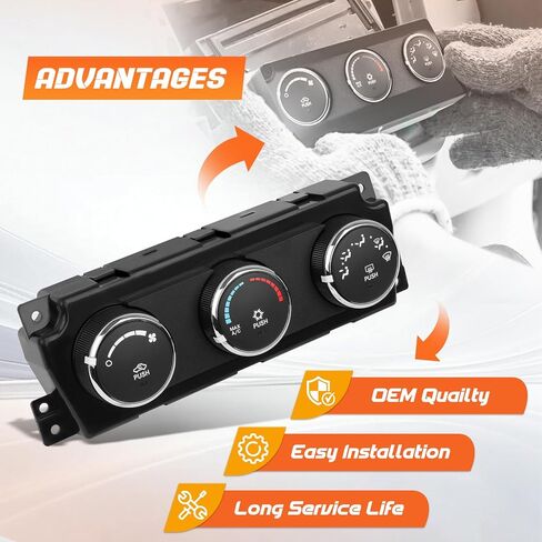 A/C Heater Climate Control Module Compatible with Dodge Ram 2500 3500 2010 / Ram 2500 2011 3500 2012# 55111290AD, 68090626AB, 55111290, 55111290AE, 68090626AD in Saudi Arabia