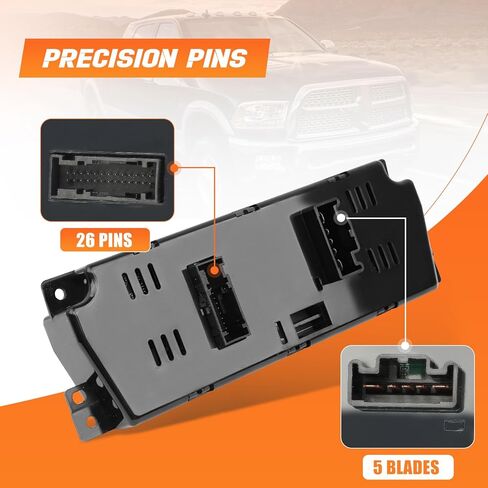 A/C Heater Climate Control Module Compatible with Dodge Ram 2500 3500 2010 / Ram 2500 2011 3500 2012# 55111290AD, 68090626AB, 55111290, 55111290AE, 68090626AD in Saudi Arabia