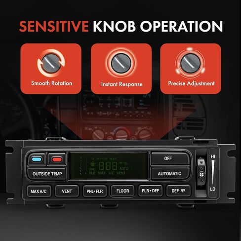 A-Premium Heater Climate Control Panel Module Compatible with Ford F-150 F150 1997-2003 - Without Rear Window Defogger in Saudi Arabia
