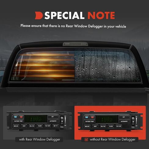 A-Premium Heater Climate Control Panel Module Compatible with Ford F-150 F150 1997-2003 - Without Rear Window Defogger in Saudi Arabia