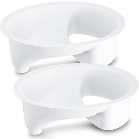 Urine Diverter Privy Complete Urine Separator with Stainless Steel Sink Lid for Compost Toilets, White in Kuwait