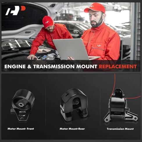 محرك محرك ممتاز ومجموعة حامل ناقل الحركة متوافقة مع Hyundai Sonata 2006 2007 2008 2009 2010 2.4L، ناقل حركة أوتوماتيكي، مجموعة 3 قطع، استبدال # 218303K000، 218303K100 in Kuwait