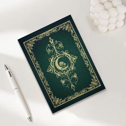 مجلة دفتر الملاحظات لبطاقة التارو من Overthinker، مجلة دفتر الملاحظات Gothic Goth Skull A5، 8.3 × 5.8 بوصة مخطط دفاتر الملاحظات للكتابة، مذكرات السفر، هدايا لعشاق القوطية-1 in Saudi Arabia