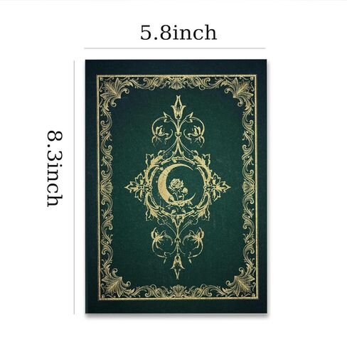 مجلة دفتر الملاحظات لبطاقة التارو من Overthinker، مجلة دفتر الملاحظات Gothic Goth Skull A5، 8.3 × 5.8 بوصة مخطط دفاتر الملاحظات للكتابة، مذكرات السفر، هدايا لعشاق القوطية-1 in Saudi Arabia