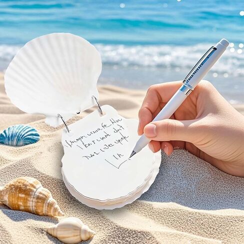 Tizee Natural Shell Binder Journal | Small Notebook with 30 Double-Sided Pages | Portable Pocket Notepad for Writing, Diary, and Memo (Medium) in Saudi Arabia
