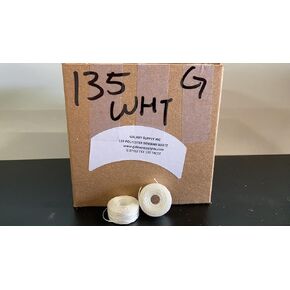 Galaxy Supply Inc. Bobbins Style "G" أسود/أبيض - Tex 135 بوليستر - صنع في الولايات المتحدة الأمريكية - 36 قطعة/صندوق (أسود) in Kuwait