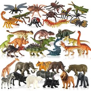 36 حزمة من تماثيل الحيوانات، ألعاب حيوانات المحيط، أشكال مخلوقات بحرية صغيرة بلاستيكية، ألعاب ديناصور للأطفال من سن 3 إلى 5 سنوات، مجموعة ألعاب الغابة حيوانات حديقة الحيوان، هدية لحفلة تزيين الكيك للأطفال الصغار in Kuwait