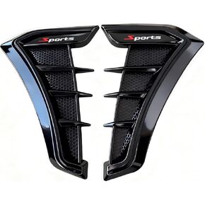 2PCS Car Accessories for Nissan Sentra 2020-2025 Side Door Air Flow Fender Cover Trim Decor Sticker ABS Fender Decorative Spoiler,Black in Kuwait