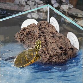 kathson Reptile Rock Hideout Cave,Tortoise Hide Caves,Resin Hides Shelter,Reptile Green Plant Decoration Habitat Decor Terrarium Accessories for Lizards Bearded Dragon Gecko Turtles Spiders in Kuwait