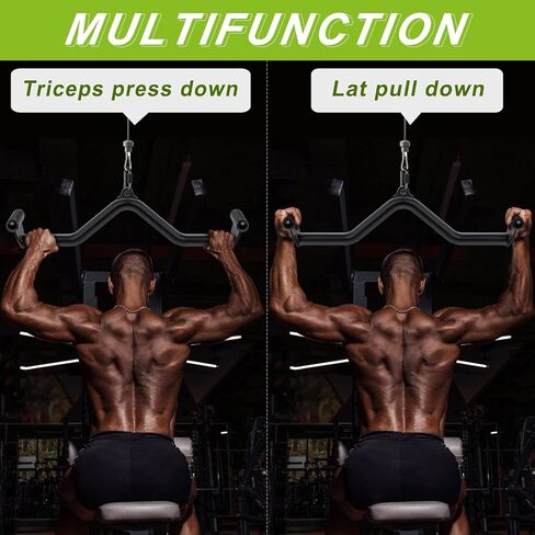 SELEWARE 20" Multi-Grip Lat Pull Down Bar – Durable Alloy Steel, Ergonomic Grip, Versatile Cable Machine Attachment for Versatile Muscle Training in Kuwait