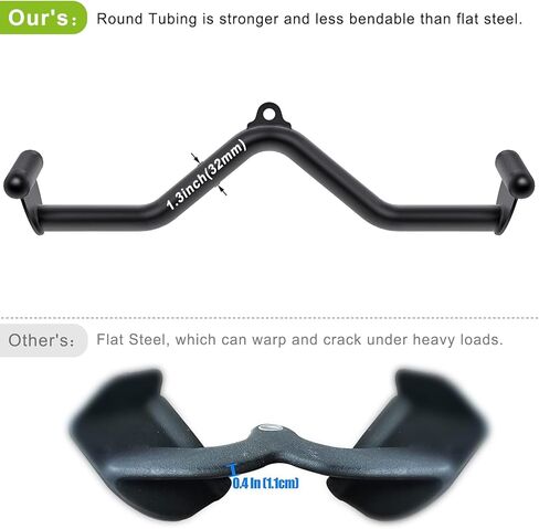 SELEWARE 20" Multi-Grip Lat Pull Down Bar – Durable Alloy Steel, Ergonomic Grip, Versatile Cable Machine Attachment for Versatile Muscle Training in Kuwait