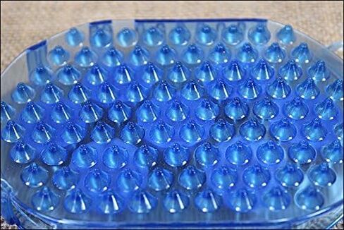Tough-1 Rubber Jelly Massage Mitt Blue in Kuwait