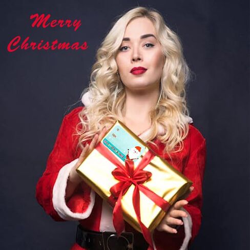 Christmas Gift Tags for Presents Decorations Supplies 2 * 1.5in Gift tag with Santa Claus/Snowmen/Elk Navidad decoración Stickers for Xmas Journal Goodie Bags Envelope Gift Decor-500 PCS in Saudi Arabia