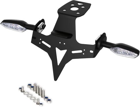 Fender Eliminator Compatible with Ninja ZX25R ZX250 2020-2025 & ZX4R ZX4RR ZX400 2023-2025, Tail Tidy License Plate Mount Rear Tail Light LED Turn Signal Indicator Kit (Clear) in Saudi Arabia