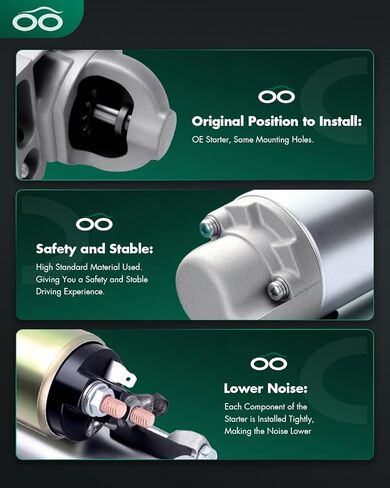 SCITOO Starters SFD0028 3221 323-525 fit for Crown Victoria for Lincoln Town Car for Mercury Grand Marquis 1992-2011 4.6L in Kuwait