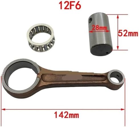 Motorcycle Crankshaft Connecting Rod Fit For GN125 DR125 GZ125 EN125 GS125 Con With Needle Bearing(052) in Saudi Arabia