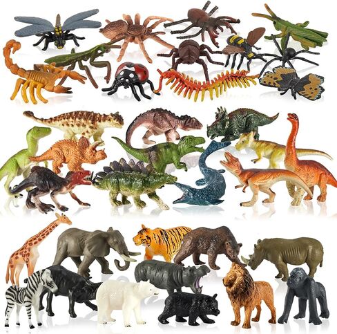 36 حزمة من تماثيل الحيوانات، ألعاب حيوانات المحيط، أشكال مخلوقات بحرية صغيرة بلاستيكية، ألعاب ديناصور للأطفال من سن 3 إلى 5 سنوات، مجموعة ألعاب الغابة حيوانات حديقة الحيوان، هدية لحفلة تزيين الكيك للأطفال الصغار in Kuwait