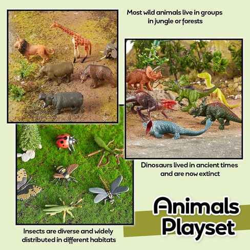 36 حزمة من تماثيل الحيوانات، ألعاب حيوانات المحيط، أشكال مخلوقات بحرية صغيرة بلاستيكية، ألعاب ديناصور للأطفال من سن 3 إلى 5 سنوات، مجموعة ألعاب الغابة حيوانات حديقة الحيوان، هدية لحفلة تزيين الكيك للأطفال الصغار in Kuwait