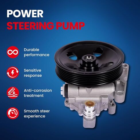 MOCA Power Steering Pump Compatible with 01-06 for Mercedes-Benz S430 W220/ W221 V8 4.3L, 02-06 for S500 W220/ W221 V8 5.0L, 01-02 for Mercedes-Benz S55 AMG W220 V8 5.5L in Saudi Arabia