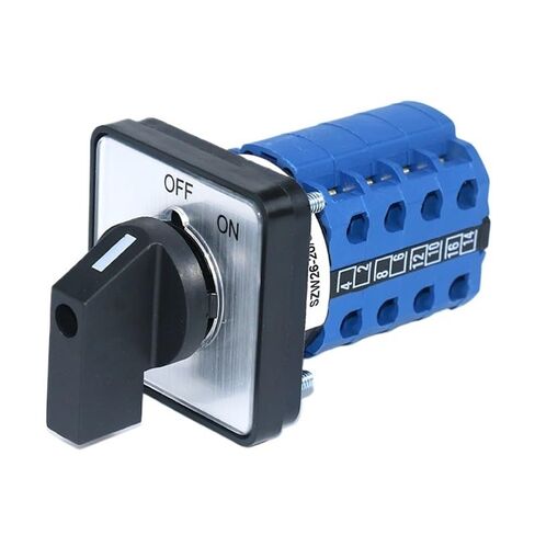 SZW26/LW26-20 4 Pole 20A 660V ON-Off 2 Gear Power Knob Controller Rotary Cam Switch 64mm Panel in Saudi Arabia