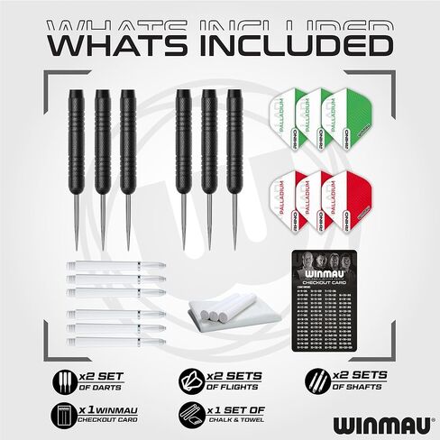 Winmau Professional Darts Set (Cabinet, Diamond Plus Dartboard and 6 Darts) in Saudi Arabia