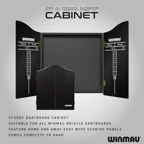 Winmau Professional Darts Set (Cabinet, Diamond Plus Dartboard and 6 Darts) in Saudi Arabia