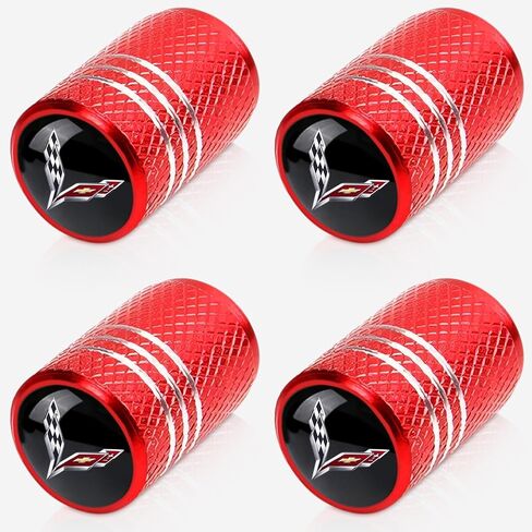 Tire Valve Stem Caps for Toyota TRD 4Runner Tundra 4Runner PRO Metal Car Wheel Air caps Auto Valve Stem Caps Accessories 4 Pack Red in Saudi Arabia