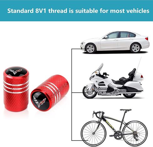 Tire Valve Stem Caps for Toyota TRD 4Runner Tundra 4Runner PRO Metal Car Wheel Air caps Auto Valve Stem Caps Accessories 4 Pack Red in Saudi Arabia