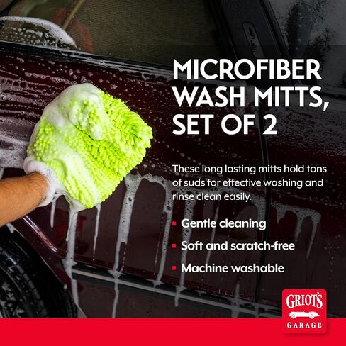 Griot's Garage 10268 Micro Fiber Wash Mitt (Set of 2) in Kuwait