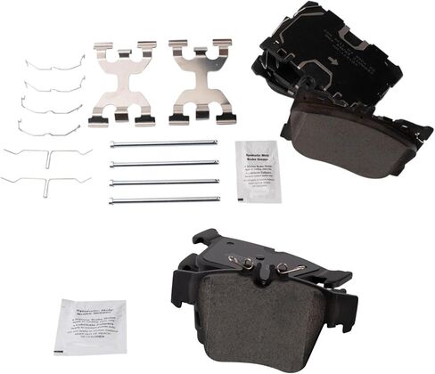 Front and Rear Brake Pad Set Ceramic Hardware Compatible with 2016 Mercedes-Benz GLC300 C450 AMG 2017-2018 GLC300 GLC43 AMG C43 AMG in Saudi Arabia