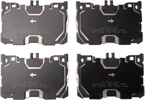 Front and Rear Brake Pad Set Ceramic Hardware Compatible with 2016 Mercedes-Benz GLC300 C450 AMG 2017-2018 GLC300 GLC43 AMG C43 AMG in Saudi Arabia