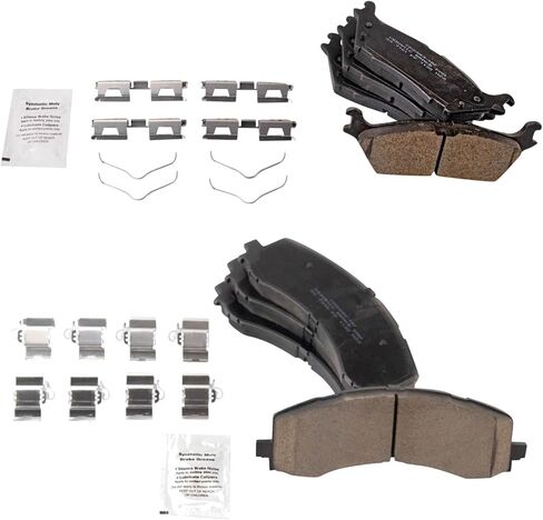 Front and Rear Brake Pad Set Ceramic Compatible with 2021-2023 Ford F-150 2024 F-150 Lightning in Saudi Arabia