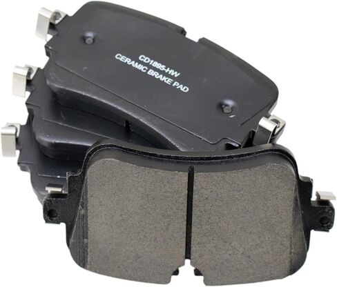 Front and Rear Brake Pad Set Ceramic Hardware Compatible with 2019 Audi e-tron Quattro in Saudi Arabia