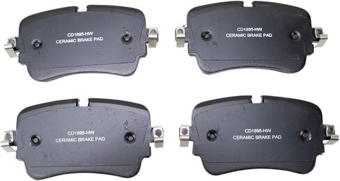 Front and Rear Brake Pad Set Ceramic Hardware Compatible with 2019 Audi e-tron Quattro in Saudi Arabia