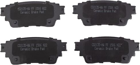 Front and Rear Brake Pad Set Ceramic Hardware Compatible with 2018-2022 Mitsubishi Outlander PHEV in Saudi Arabia