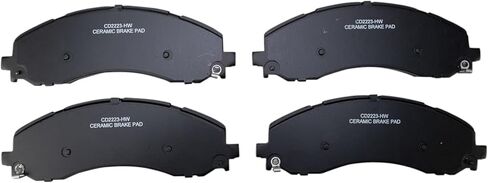 Front and Rear Brake Pad Set Ceramic Hardware Compatible with 2019-2022 Ram 3500 in Saudi Arabia