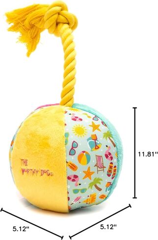 The Worthy Dog Cactus Toy | Durable & Chew-Resistant | Engaging Play with Multiple Squeakers | Made with Safe, Non-Toxic Material | Perfect for Indoor & Outdoor Play | Tug & Toss & Play in Kuwait