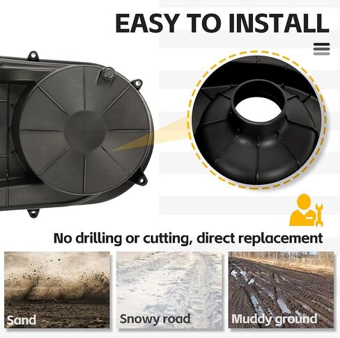 غطاء القابض الخارجي ECOTRIC متوافق مع 2015-2023 Polaris RZR XP 4 1000 900 EPS General S لاستبدال 2635611 من البلاستيك الأسود in Saudi Arabia