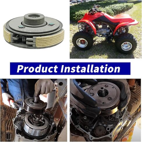 Wet Clutch Assembly Kit for Honda ATV Sportrax 250 TRX250EX Recon 250 TRX250TE/TRX250TM FourTrax 200 TRX200/TRX200D 2x4 TRX250X TRX200SX TRX, Centrifugal Automatic Clutch OEM# 22400-HM8-A41 in Saudi Arabia