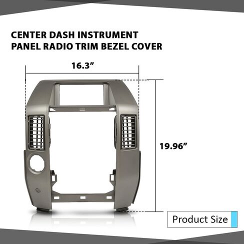 ANDPLAY Front Center Dash Radio Vent Bezel Trim Compatible with Infiniti QX56 2004 2005 2006 2007 Gray in Saudi Arabia