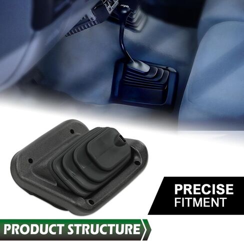 LQI 4x4 Transfer Case Manual Shifter Boot Compatible with Ford F250 F350 Super Duty 1999-2007 5.4L 6.0L F81Z7277BC, F81Z-7277-BC Black 1pc in Saudi Arabia