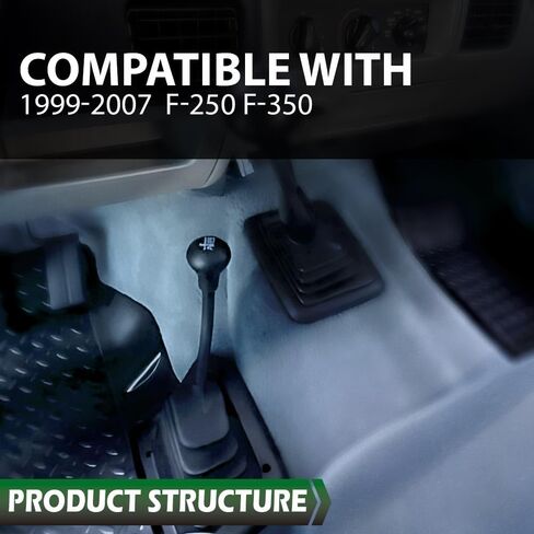 LQI 4x4 Transfer Case Manual Shifter Boot Compatible with Ford F250 F350 Super Duty 1999-2007 5.4L 6.0L F81Z7277BC, F81Z-7277-BC Black 1pc in Saudi Arabia
