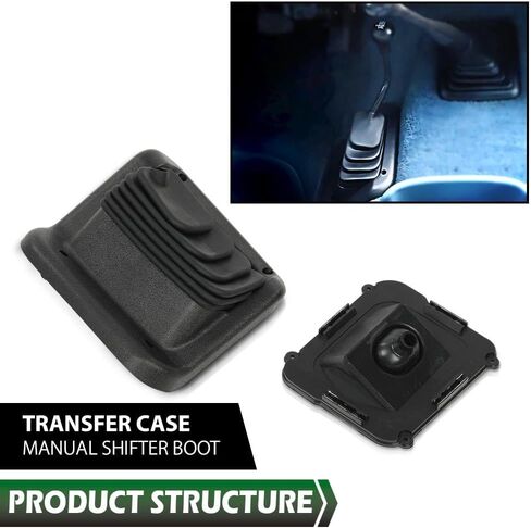 LQI 4x4 Transfer Case Manual Shifter Boot Compatible with Ford F250 F350 Super Duty 1999-2007 5.4L 6.0L F81Z7277BC, F81Z-7277-BC Black 1pc in Saudi Arabia